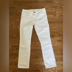 Banana Republic white denim skinny jeans, size 28